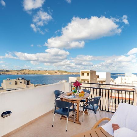 Seashells 2 Bedroom Apartment With Sunny Terrace With Stunning Sea Views - By Getawaysmalta Bahía de San Pablo Exterior foto